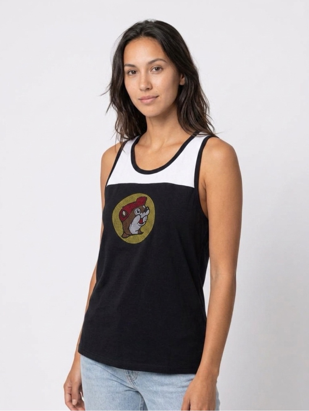 Black and White Women’s Buccees Tank Top